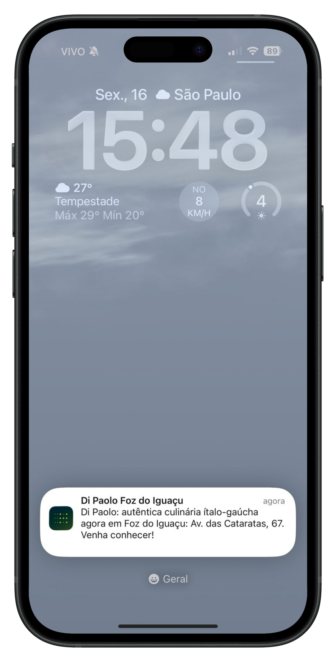 Exemplo Push Message